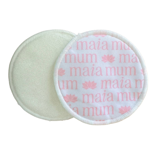 White Reusable Breast Pad Set