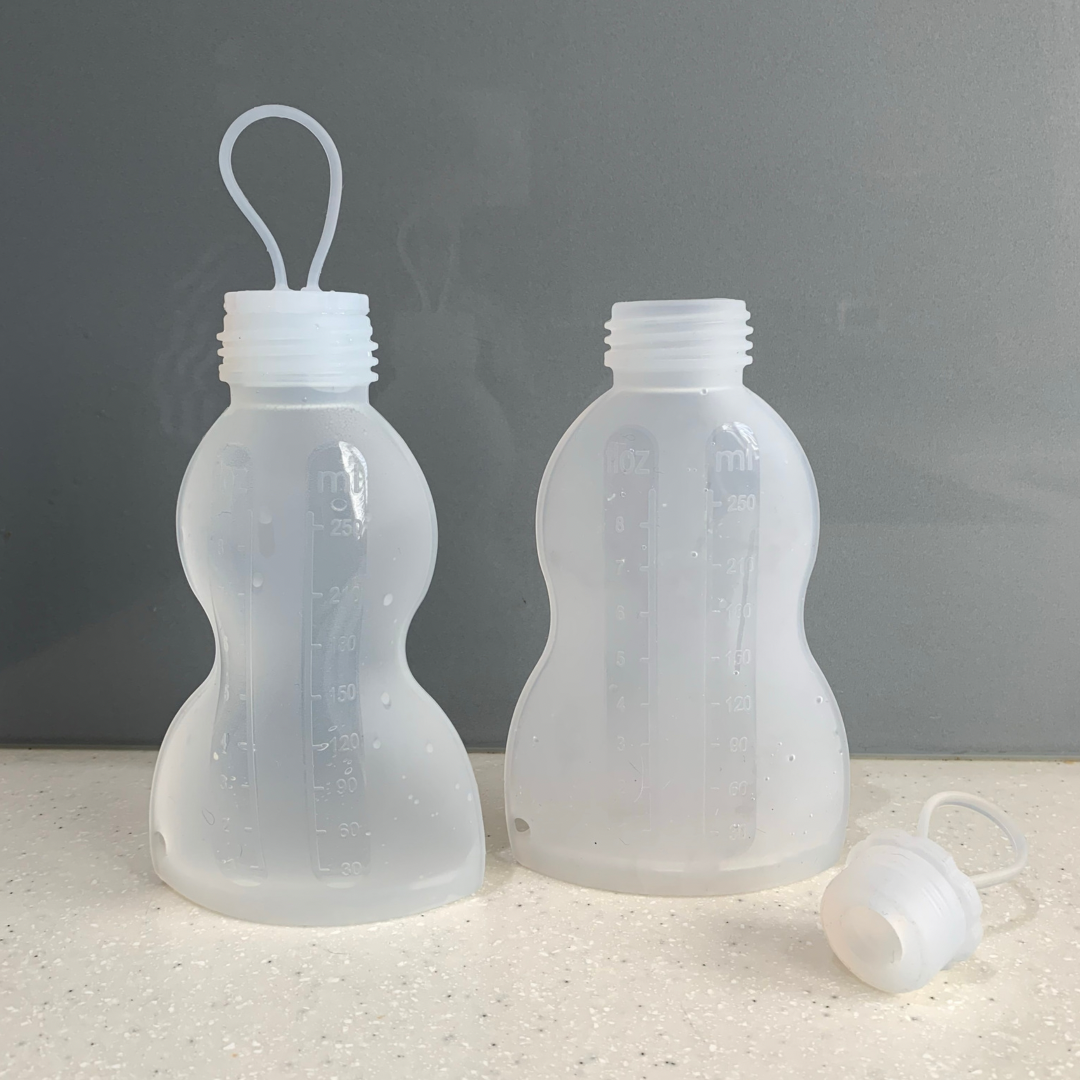 Reusable Silicone Breast Milk Storage Bottle - 3 Pack